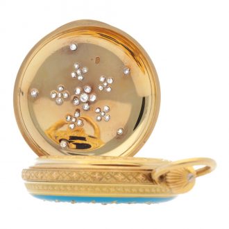 Impressive English half-quarter repeating lever watch Circa 1870