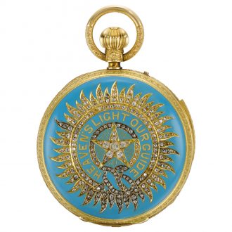 Impressive English half-quarter repeating lever watch Circa 1870