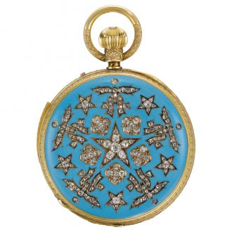 Impressive English half-quarter repeating lever watch Circa 1870