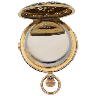 Swiss minute repeating calendar watch with chronograph Circa 1890 Swiss minute repeating calendar watch with chronograph Circa 1890