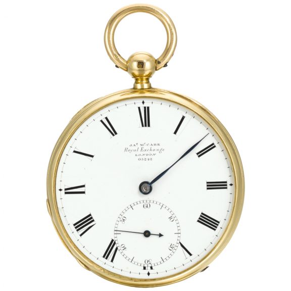 English gold enamel pocket watch for the Indian market Circa 1868 English gold enamel pocket watch for the Indian market Circa 1868