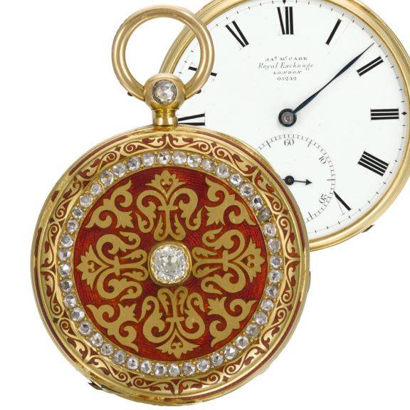 English gold lever watch made for the Indian market Circa 1868 English gold lever watch made for the Indian market Circa 1868