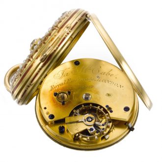 English gold lever watch made for the Indian market Circa 1868