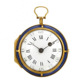 Gold and lapis lazuli single-cased verge watch Circa 1790 Gold and lapis lazuli single-cased verge watch Circa 1790