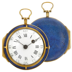 Gold and lapis lazuli single-cased verge watch Circa 1790