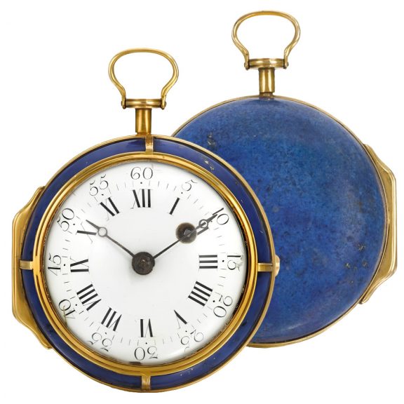 Gold and lapis lazuli single-cased verge watch Circa 1790 Gold and lapis lazuli single-cased verge watch Circa 1790
