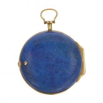 Gold and lapis lazuli single-cased verge watch Circa 1790 Gold and lapis lazuli single-cased verge watch Circa 1790