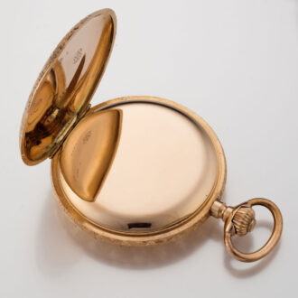German hunting case watch with unusual decoration Circa 1910