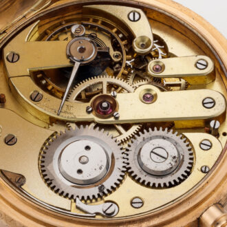 German hunting case watch with unusual decoration Circa 1910
