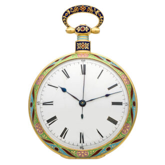Swiss gold duplex erotic watch for Chinese market Circa 1835