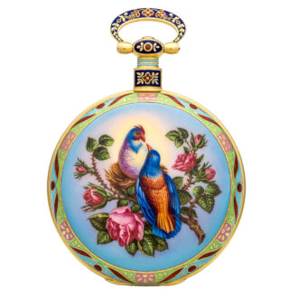 Swiss gold duplex erotic watch for Chinese market Circa 1835