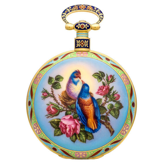 Swiss gold duplex erotic watch for Chinese market Circa 1835