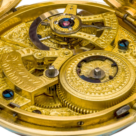 Swiss gold duplex erotic watch for Chinese market Circa 1835 Swiss gold duplex erotic watch for Chinese market Circa 1835
