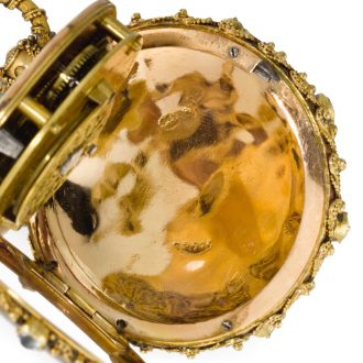 French open faced keywind sapphire-set verge watch Circa 1825