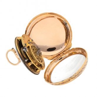 French decorative gold verge watch with chatelaine Circa 1775 French decorative gold verge watch with chatelaine Circa 1775