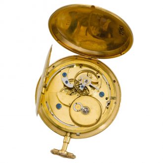 French centre seconds cylinder watch with chatelaine Circa 1790 French centre seconds cylinder watch with chatelaine Circa 1790
