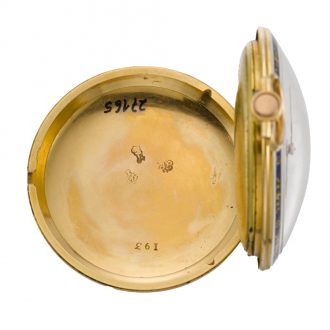 French centre seconds cylinder watch with chatelaine Circa 1790 French centre seconds cylinder watch with chatelaine Circa 1790