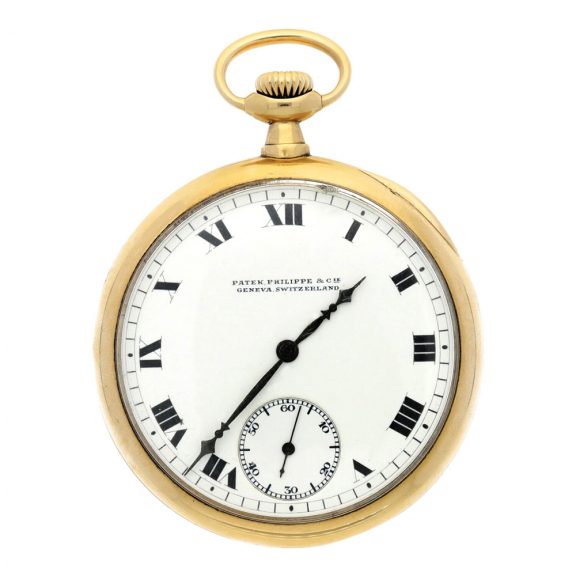 Swiss 18k yellow gold open faced pocket watch Circa 1914 Swiss 18k yellow gold open faced pocket watch Circa 1914