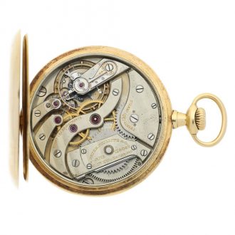 Swiss 18k yellow gold open faced pocket watch Circa 1914 Swiss 18k yellow gold open faced pocket watch Circa 1914