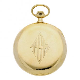 Swiss 18k yellow gold open faced pocket watch Circa 1914 Swiss 18k yellow gold open faced pocket watch Circa 1914