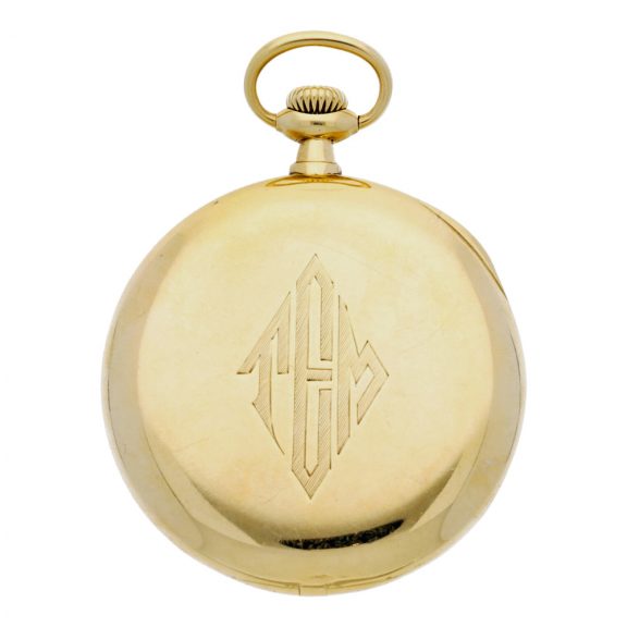 Swiss 18k yellow gold open faced pocket watch Circa 1914 Swiss 18k yellow gold open faced pocket watch Circa 1914