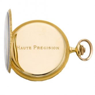 Swiss gold enamel hunting-cased keyless lever watch Circa 1910