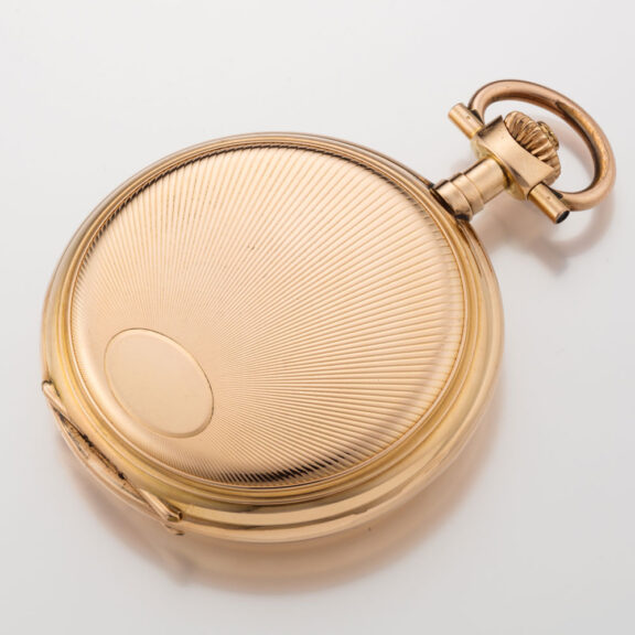Fine Swiss 14 carat gold Glashütte type precision watch Circa 1910 Fine Swiss 14 carat gold Glashütte type precision watch Circa 1910