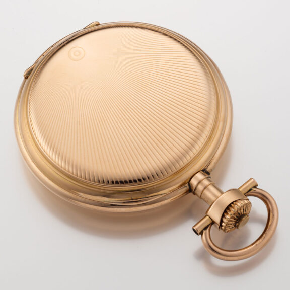 Fine Swiss 14 carat gold Glashütte type precision watch Circa 1910 Fine Swiss 14 carat gold Glashütte type precision watch Circa 1910