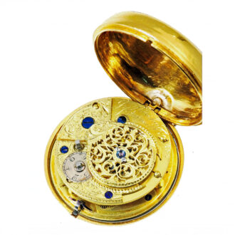 English gold enamel pocket watch Circa 1779