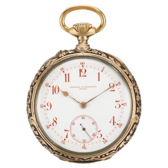 Swiss keyless lever watch with chased and engraved case Circa 1903 Swiss keyless lever watch with chased and engraved case Circa 1903