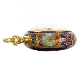 Unusual French lady's pair-cased keyless lever watch Circa 1890
