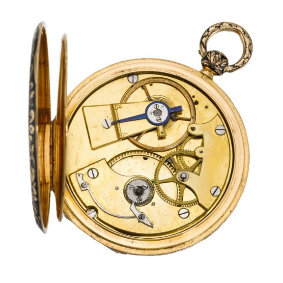 Slim Swiss digital jump hour watch with minutes sector Circa 1830 Slim Swiss digital jump hour watch with minutes sector Circa 1830