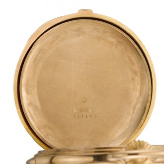 Swiss 18K rose gold five minute repeating lever watch Circa 1893