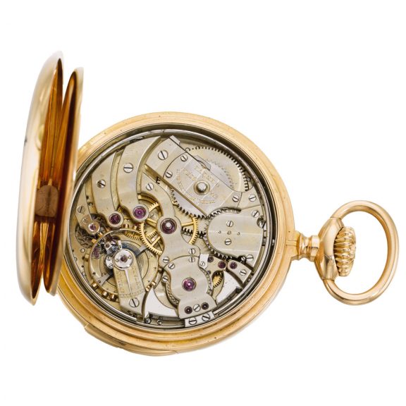 Swiss 18K rose gold five minute repeating lever watch Circa 1893 Swiss 18K rose gold five minute repeating lever watch Circa 1893
