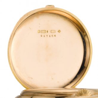 Swiss 18K rose gold five minute repeating lever watch Circa 1893