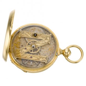 Extremely rare Swiss two minute tourbillon watch Circa 1855