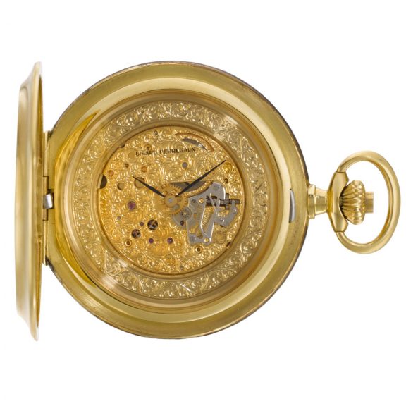 Swiss diamond set hunting cased pocket watch Circa 1990