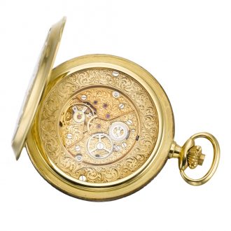 Swiss diamond set hunting cased pocket watch Circa 1990