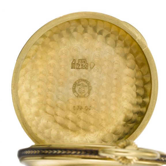 Swiss diamond set hunting cased pocket watch Circa 1990 Swiss diamond set hunting cased pocket watch Circa 1990