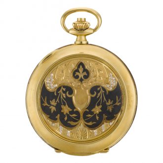 Swiss diamond set hunting cased pocket watch Circa 1990