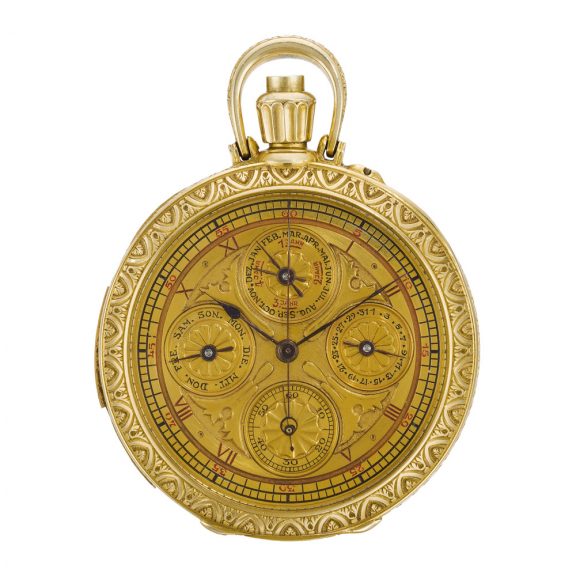 Swiss astronomical minute repeating pocket watch Circa 1895