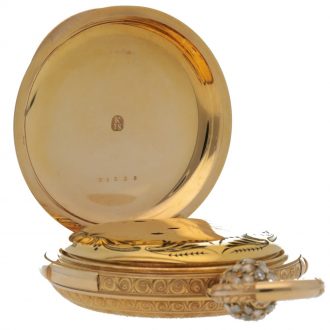 Russian calendar watch with dead centre seconds Circa 1850