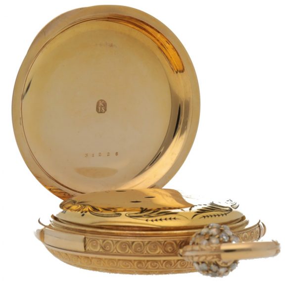 Russian calendar watch with dead centre seconds Circa 1850 Russian calendar watch with dead centre seconds Circa 1850