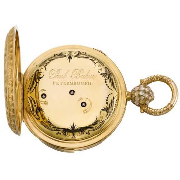 Russian calendar watch with dead centre seconds Circa 1850 Russian calendar watch with dead centre seconds Circa 1850