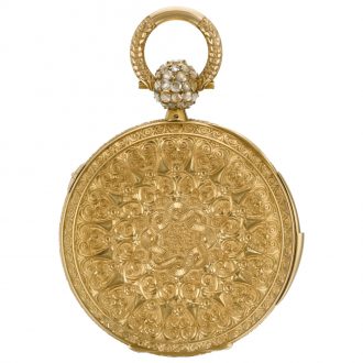 Russian calendar watch with dead centre seconds Circa 1850