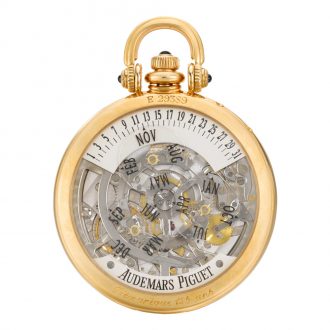 Swiss double dialled watch with wandering day/date dial Circa 2000