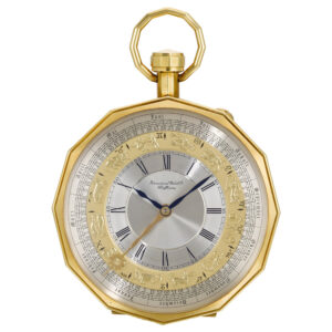 Swiss dodecagonal watch with calendar and Zodiac Signs Circa 1985