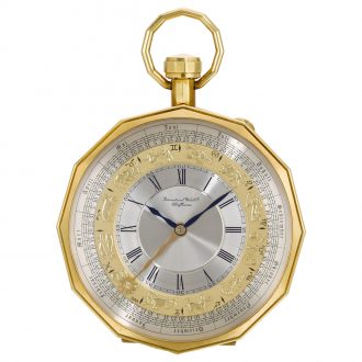 Swiss dodecagonal watch with calendar and Zodiac Signs Circa 1985