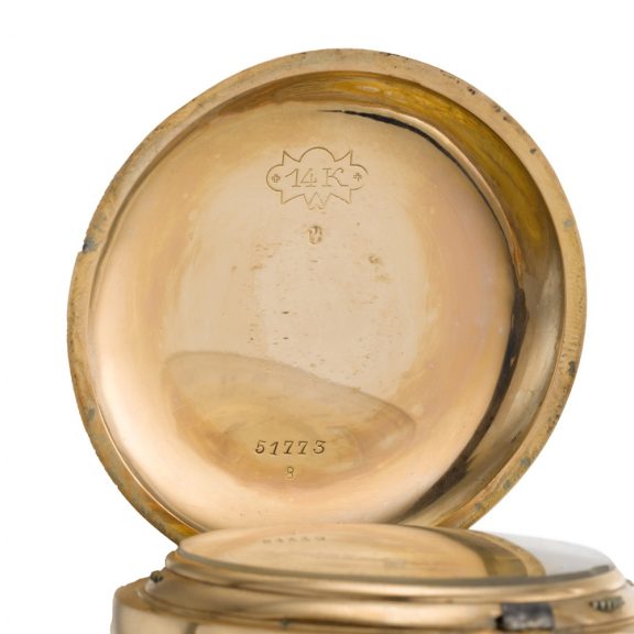 Swiss double dialled watch with calendar and moon phases Circa 1880 Swiss double dialled watch with calendar and moon phases Circa 1880