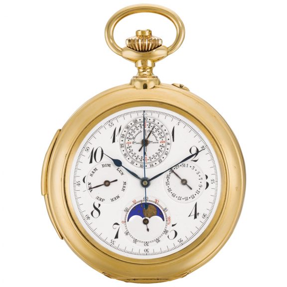 Swiss repeating perpetual calendar chronograph Circa 1890